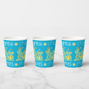 Lights Latkes Chanukah 8 oz. Pappbecher