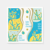 Lights Latkes Chanukah Serviette (Vorderseite)