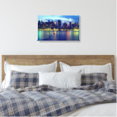 Lights Lights Print Leinwanddruck (Insitu (Schlafzimmer))