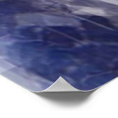 Lights n Shades - Blue Shappire Muster Poster (Ecke)