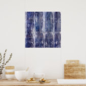 Lights n Shades - Blue Shappire Muster Poster (Küche)
