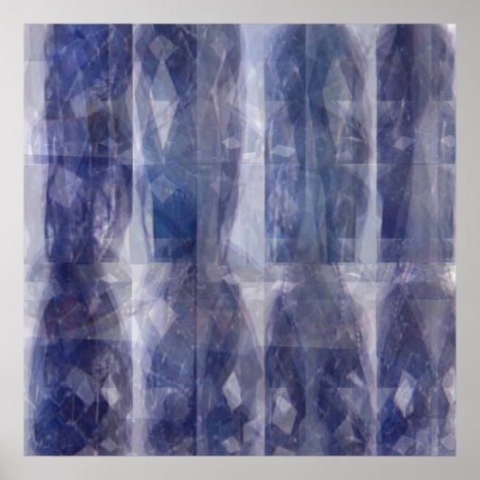 Lights n Shades - Blue Shappire Muster Poster (Vorne)