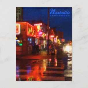 Lights on Broadways Nashville Tennessee - Postcard Postkarte
