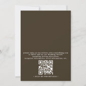 Lights on oak tree Rustic Elegant QR Code Wedding Einladung (Rückseite)