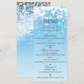 Lights Romantisches Winterwunder-Menü Menükarte (Vorne/Hinten)