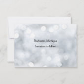 Lights Snow Glitzer Glitzern - 3x5 Save the Date (Rückseite)