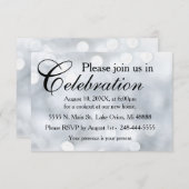 Lights Snow Glitzer Glitzern Empfang Einladung (Vorne/Hinten)