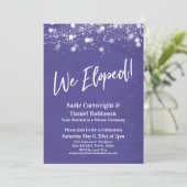 Lights Textured Wir haben Lila Empfang-Only Einladung (Stehend Vorderseite)