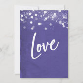 Lights Textured Wir haben Lila Empfang-Only Einladung (Rückseite)