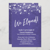 Lights Textured Wir haben Lila Empfang-Only Einladung (Vorne/Hinten)