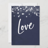 Lights Textured Wir tippten den Empfang der Knot N Einladung (Rückseite)