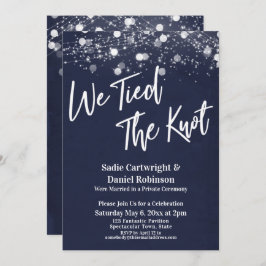 Lights Textured Wir tippten den Empfang der Knot N Einladung