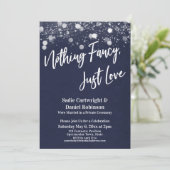 Lights texturiert nichts Extravagant nur Liebe Mar Einladung (Stehend Vorderseite)