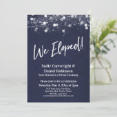 Lights texturiert wir Elopted Marine Empfang-only Einladung (Stehend Vorderseite)
