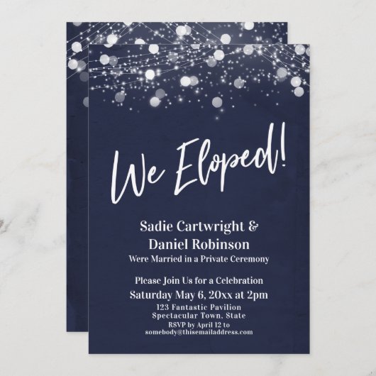 Lights texturiert wir Elopted Marine Empfang-only Einladung (Vorne/Hinten)