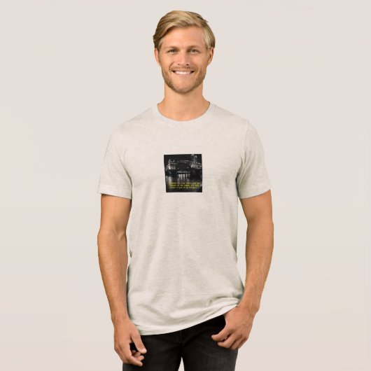 "Lights that Whisper Your Name" Tri-Blend Shirt (Vorderseite voll)