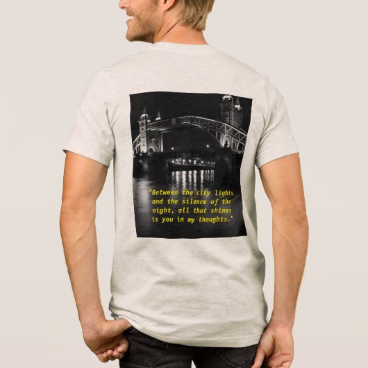 "Lights that Whisper Your Name" Tri-Blend Shirt (Rückseite)