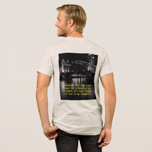 "Lights that Whisper Your Name" Tri-Blend Shirt (Rückseite voll)