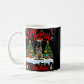 Lights Xmas Tree Santa Belgian Malinois Dog Christ Kaffeetasse (Links)