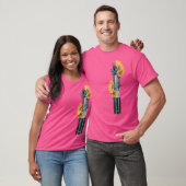 Lightsaber Sprouting Gelbe Blumen T-Shirt (Unisex)