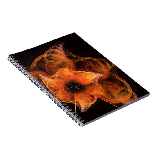 Lightseeing Abstrakt Art Notebook Notizblock (Rechte Seite)
