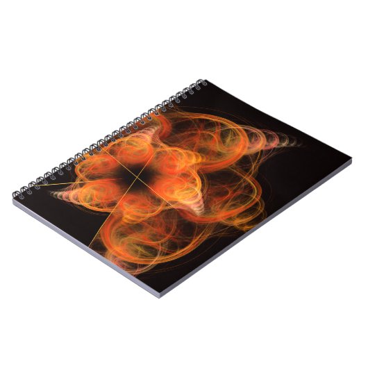 Lightseeing Abstrakt Art Notebook Notizblock (Linke Seite)