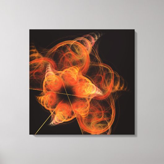 Lightseeing Abstrakt Art Wrapped Canvas Print Leinwanddruck (Vorderseite)