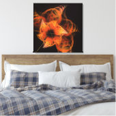 Lightseeing Abstrakt Art Wrapped Canvas Print Leinwanddruck (Insitu (Schlafzimmer))