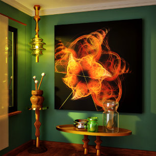 Lightseeing Abstrakt Art Wrapped Canvas Print Leinwanddruck