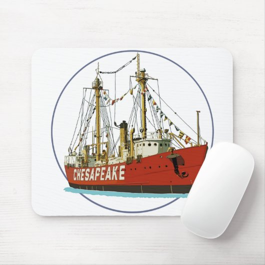 Lightship Chesapeake Mousepad (Mit Mouse)