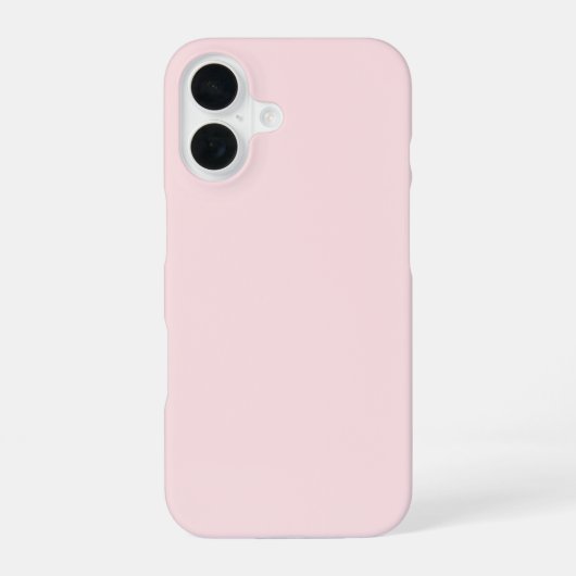 Lightweight Misty Rose Protective iPhone 16 Hülle (Rückseite)