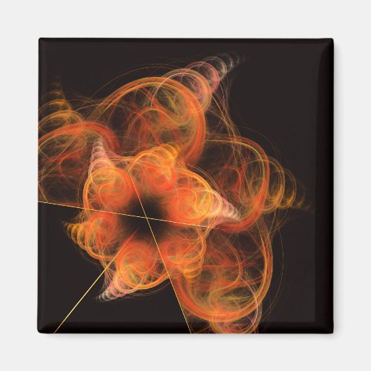 Lightworks Abstrakte Kunst Fraktal der feurigen En Magnet (Vorne)