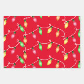 Lighup of Holidays Wrapping Paper 3 Sheets Geschenkpapier Set (Vorderseite 3)