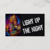 Lighup of Night 1 - Vivid Business Card Visitenkarte (Vorderseite)