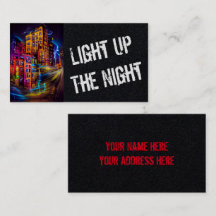 Lighup of Night 1 - Vivid Business Card Visitenkarte