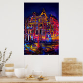 Lighup of Night 2 - Vivid Color Poster (Küche)