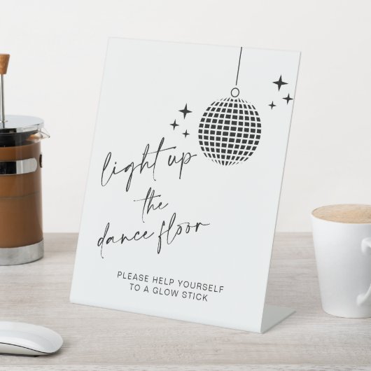 Lighup the Dance Floor | Glow Sticks Sign Sockelschild (In SItu)