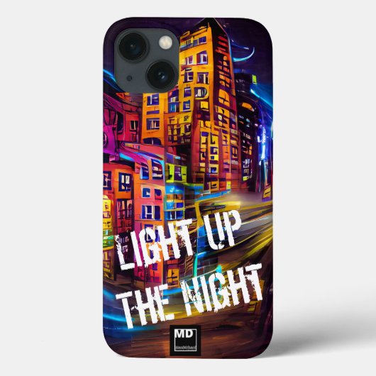 Lighup the Night 1 - Vivid Color iPhone Case (Rückseite)