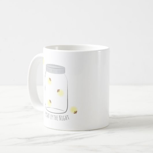 Lighup the Night - Fireflies Kaffeetasse (Vorderseite Links)