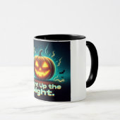 Lighup the Night Halloween Pumpkin Tasse (VorderseiteRechts)