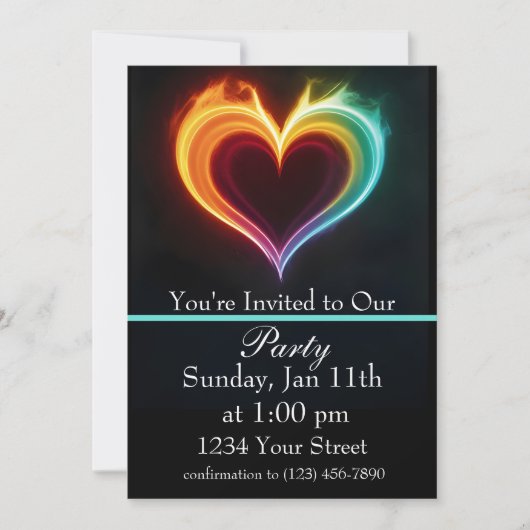 Lighup the Night: Join Our Fiery Fire Party! Einladung (Vorderseite)