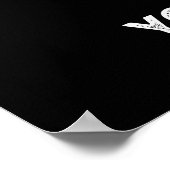 Lighup your World Positive Bulb Pun Dark BG Poster (Ecke)