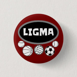 Ligma Balls Funny Meme und Sarcastic Gaming Spaß Button