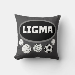 Ligma Balls Funny Meme und Sarcastic Gaming Spaß Kissen
