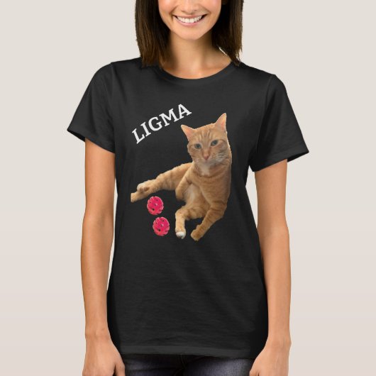 Ligma Joke Cat mit Spielzeug T-Shirt (Vorderseite)