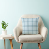 Ligth Blue Checkered Pillow Kissen (Stuhl )