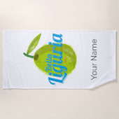 Liguria Retro Olivenweg Italien Vintager Urlaub So Strandtuch (Vorderseite)