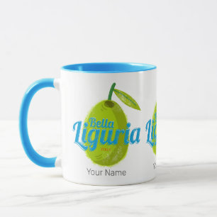 Liguria Retro Olivenweg Italien Vintager Urlaub So Tasse