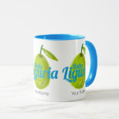 Liguria Retro Olivenweg Italien Vintager Urlaub So Tasse (VorderseiteRechts)