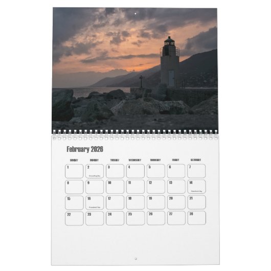 Ligurien-Italien-Kalender Kalender (Feb 2026)